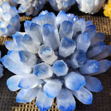 8LB+ Blue Large Quartz Crystal Cluster Reiki Wand Point Healing Random picture