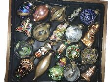 Thomas Pacconi Classics 2006 Set of 20 Hand Blown Ornaments Wood Crate picture