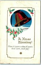 Postcard - Holiday Art Print - A Xmas Blessing - Christmas Greeting Card picture