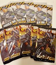 Set of 10 Free Fire trading cards packet new Argentina 2018 picture