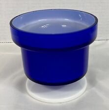 Alsterfors Blue & White Cased Pedestal Trinket Box Missing Lid by Olof Strom picture