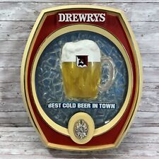 Vintage DREWRYS Beer 3D Plastic Sign Bar Advertising Best Cold Beer In Town picture