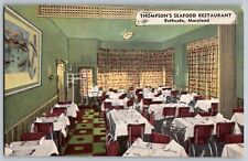 Bethesda, Maryland - Thompson's Seafood Restaurant - Vintage Postcard - Unposted picture