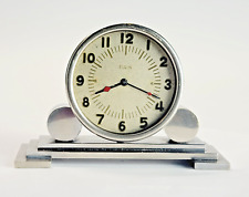 Vintage 1933 Elegant ELGIN Art Deco Small Desk Clock, 22s 7 Jewel , Not Running picture