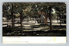 Platteville WI-Wisconsin, City Park Vintage Souvenir Postcard picture