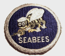 ORIGINAL CUT-EDGE WW2 NAVY CB SEABEES 2nd PATTERN PATCH, #3 picture