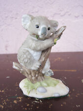 Handpainted Koala Bear On Tree Branch Decorative Figurine For Sale picture