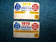 1970  Ringling  Bros And Barnum & Bailey Circus  Press Working cards -  picture