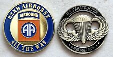 Army 82nd Airborne & Jump wing  Challenge Coin picture