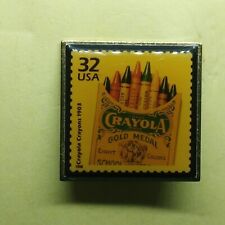 Crayola Crayons USPS 32 Cent USA Postal Stamp Lapel Pin Collectible picture