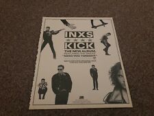 RSM22 ADVERT/PICTURE 12X10 THE INXS : KICK MICHAEL HUTCHENCE picture