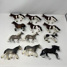 Schleich Horse Lot of 12 Clydesdale Mare Stallion Mixed Color Collection picture