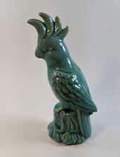 Turquoise Ceramic Cockatiel Figurine picture