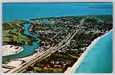 c1960s Boca Grande Florida Aerial View Gulf Vintage Postcard picture