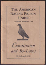 American Racing Pigeon Union Constitution & By-Laws 1931 picture