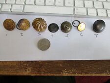 7 HISTORICAL DATE MARKED  WW 1 SOLDIER UNIFORM BUTTONS 3/4