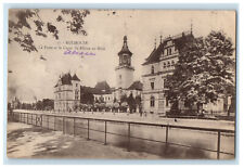1922 La Poste Et Le Canal Du Rhone Au Rhin Mulhouse France Postcard picture