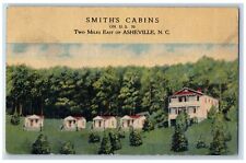 c1940's View Of Smith's Cabins Asheville North Carolina NC Vintage Postcard picture