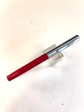 Vintage Red Sheaffer Fountain Pen FINE  Nib Flat ends.  Near mint. picture