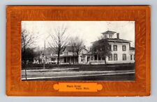 Holly MI-Michigan, Maple Street Residences, Antique, Vintage c1910 Postcard picture