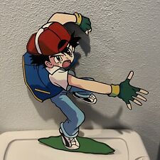 Pokémon Ash Wooden Hand Made Wall Art Hanger Video Game Catch Em All Card Poster picture