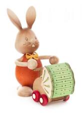 Rabbit »Stupsi« With Stroller Wxhxd 2 3/4x5 1/8x3 17/32in New Easter Decor picture