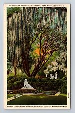 Myrtle Beach SC-South Carolina, Scene In Brookgreen Gardens, Vintage Postcard picture