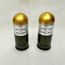 2 - Replica Inert 1:1 Scale 40MM HEDP M433 Fake Non Functional M203 M32A1 M320 picture