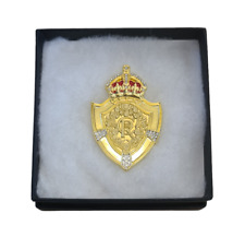 King Charles III Shield Brooch picture