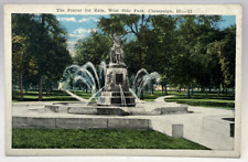 The Prayer for Rain, West Side Park, Champaign Illinois IL Vintage Postcard picture