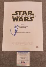 JJ ABRAMS SIGNED STAR WARS FORCE AWAKENS MOVIE SCRIPT PSADNA AUTHENTIC #AM98366 picture