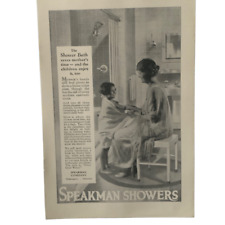 Vintage 1923 Speakman Showers The Shower Bath Ad Advertisement picture