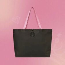 New Starbucks Blackpink Black and Pink Bag Large Shopping Bag Halloween Hot Gift picture