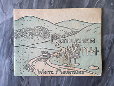 GREAT Antique 1910's BETHLEHEM NH Tourist Travel Booklet Real Photos Vtg Book picture