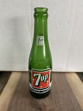 Vintage 7 Up Green Soda Pop Glass Bottle 7 Fluid Ounce SEVEN-UP #2740 picture
