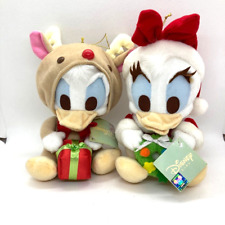 Tokyo Disney Baby Donald Daisy Duck Plush Toy Doll set Christmas Santa reindeer picture