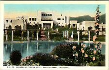 Samarkand Persian Hotel Santa Barbara California Antique White Border Postcard  picture