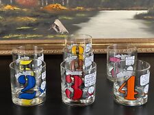 7 Ziggy Cartoon Rocks Glasses (missing #1) picture