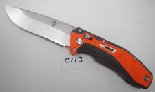 Orange Gerber Gear Randy Newberg DTS Hunting Folding Pocket Knife Dual Blade picture