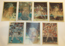 Lot of 7 - 1986 Detroit Tigers Sportflics Tri-Photo Hologram Cards picture
