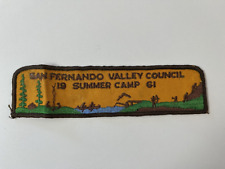 Vintage 1961 Boy Scout San Fernando Valley Jacket Patch picture