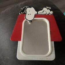 Peanuts Snoopy On Doghouse Vintage 1970’s Plastic Mirror Made In Hong Kong Rare picture