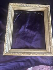 20 1/2” X 17” Vintage Gold Wooden Picture Frame  picture