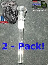 2 Pack: Glass Downstem With Bowl 14MM Male For Glass Water Pipe Replacement picture