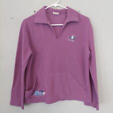 Vintage Disney Store Eeyore Ice Blues Embroidered Purple Shirt Size Medium picture