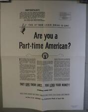 Vintage Are You A Part Time American? National Archives World War II Document 10 picture