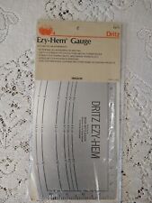 Vintage Dritz EZY-HEM Gauge Measuring Tool Edna Bryte Bishop w/ Package picture
