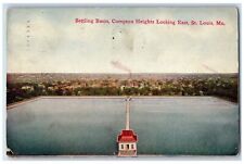 1912 Settling Basin Compton Heights Looking East St. Louis Missouri MO Postcard picture