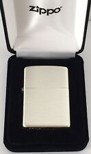 Zippo Sterling Silver Lighter With Brushed Finish, Item #13, New In Box picture