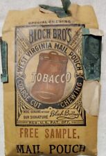 Antique Mail Pouch Tobacco Bag Vintage 1910 Era Tax Stamp picture